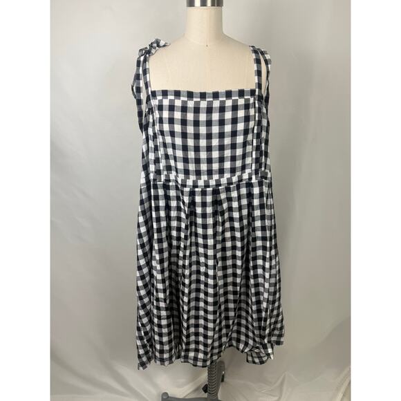 NWT Old Navy 4X Gingham Plaid Layering Dress Pumpkin Autumn Cool Weather - Picture 1 of 7